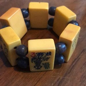 Unique Handmade Chinese Game Piece Bracelet